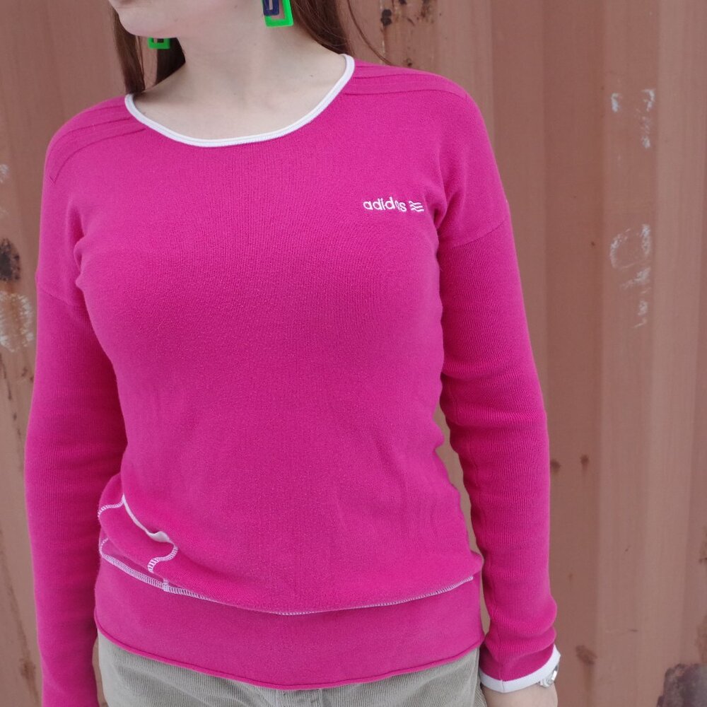 Vintage Dark Pink Vintage Adidas Ladies Shirt